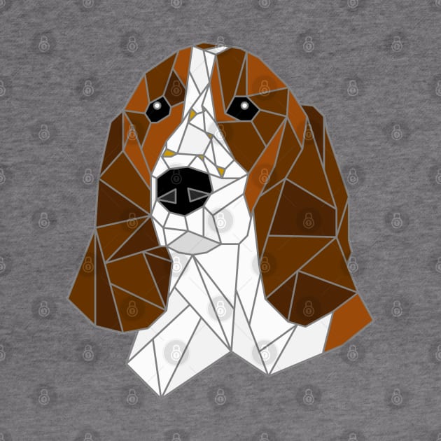 Basset Hound Stained Glass by inotyler